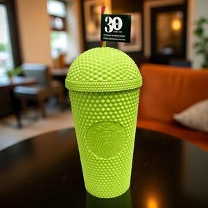 Starbucks 30th Anniversary Limited Edition Green Studded Dome Tumbler